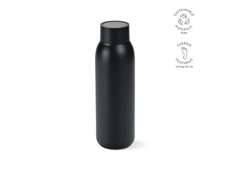 La Plata Trinkflasche recy.Edelstahl (rSS), 650 ml.  Mit LED-Anzeige
