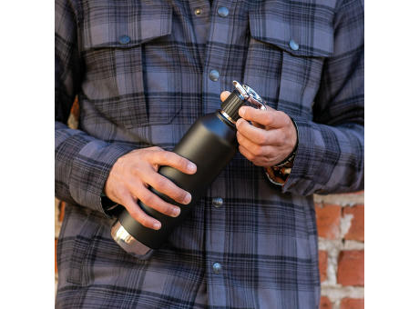 Spiglo Trinkflasche aus recy.Edelstahl, 780 ml. Mit radförmigem Deckel