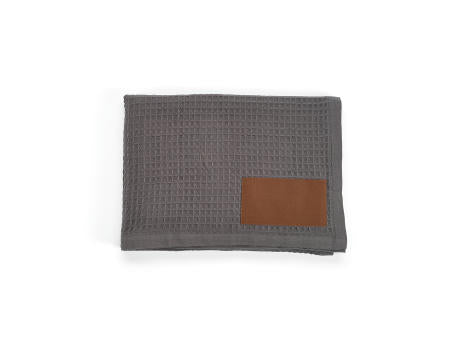 Giotto Decke recy.Baumwolle (200 g/m²). Mit personalisierbarem Aufnäher