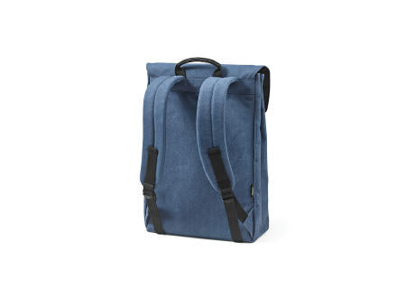 Prague 25L Rucksack, recy.Baumwolle. Hakenverschluss. Laptops bis 17"