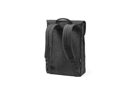 Prague 25L Rucksack, recy.Baumwolle. Hakenverschluss. Laptops bis 17"