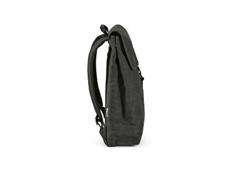 Prague 25L Rucksack, recy.Baumwolle. Hakenverschluss. Laptops bis 17"
