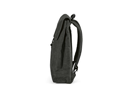 Prague 25L Rucksack, recy.Baumwolle. Hakenverschluss. Laptops bis 17"