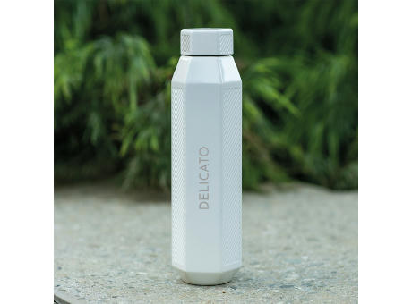 Hexagul Trinkflasche aus recy.Edelstahl, 530ml. Doppelwandig