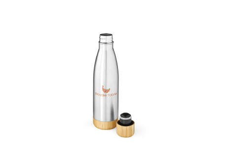 Congo Trinkflasche recy.Edelstahl und Bambus, 780ml. Doppelwanding