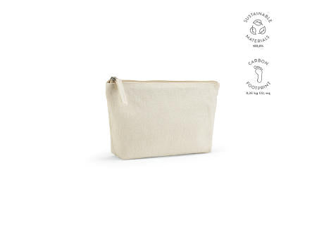 Cairo M 2,1L Kulturtasche, 320gsm recy.Baumwolle mit Reißverschluss