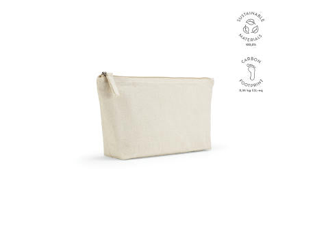 Cairo L 3,9L Kulturtasche, 320gsm recy.Baumwolle mit Reißverschluss