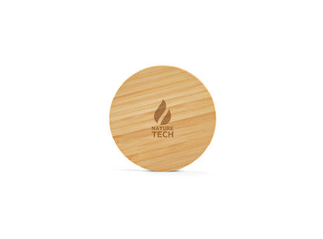 Kepler Wireless Charger aus Bambus. 15 W. USB-C-Anschluss