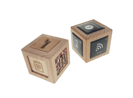 NFC Business Cube Naturmaterial