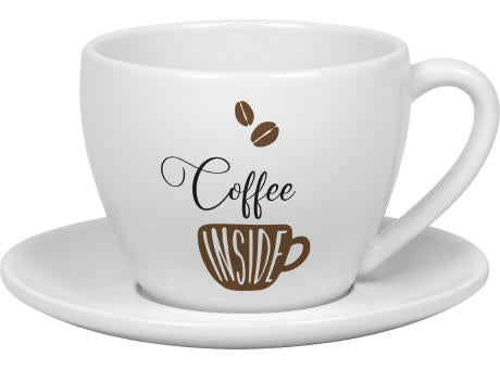 KÖNITZ Porzellan Becher / Tasse mit Untertasse Coffee Bar FIVE