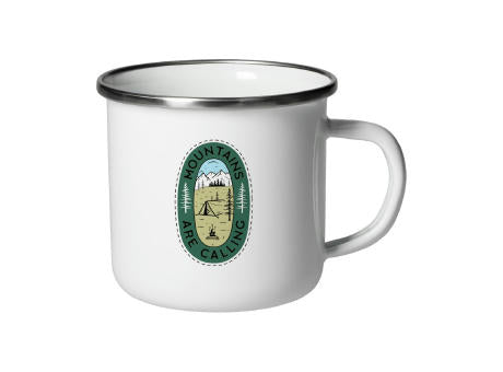 Emaille-Becher "Cozy" 300 ml, Subli