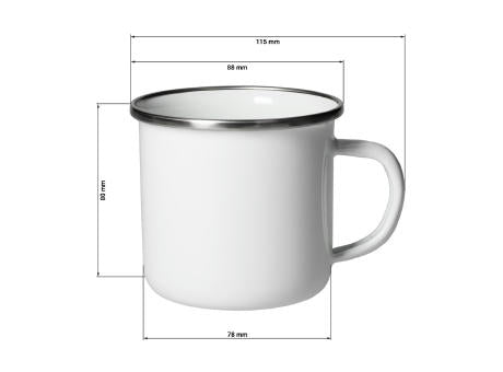 Emaille-Becher "Cozy" 300 ml, Subli