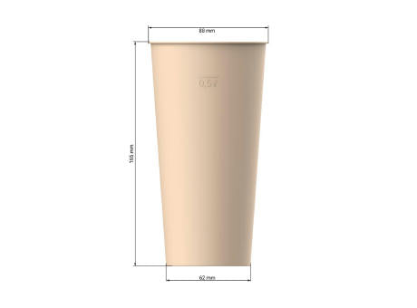 Bio-Trinkbecher "Colour" 0,5 l