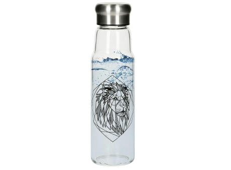 Glasflasche mit Hülle "Life" 0,55 l
