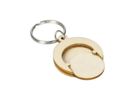 Holzchip-Schlüsselanhänger "Round"