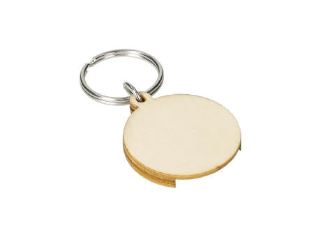 Holzchip-Schlüsselanhänger "Round"