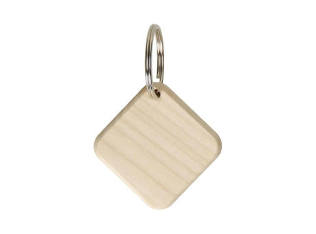Holzschlüsselanhänger "Maple" eckig