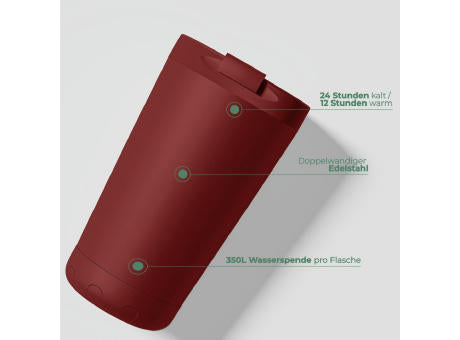 Thermosbecher / Kaffeetasse - Rot - 500 ml