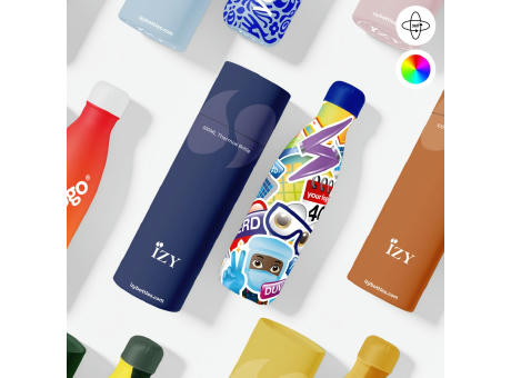 Trinkflasche / Thermos Flasche - 360° Rundum Bedruckt (FC) - 500 ml