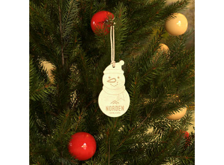 Weihnachtsbaumanhänger Schneemann (FSC® zertifiziert)