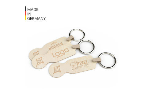 Einkaufswagen-Chip Branch inkl. Schlüsselanhänger (FSC® zertifiziert)